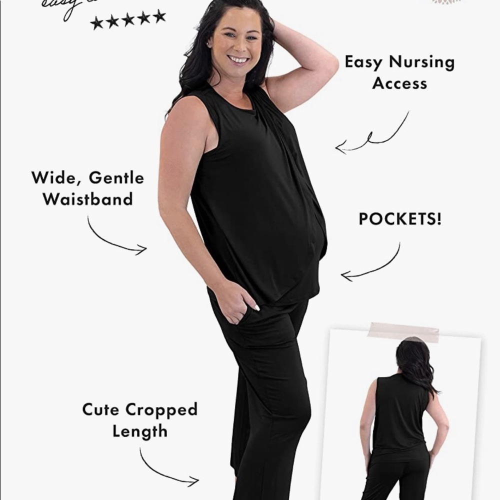 Kindred Bravely Tulip Hem Maternity & Nursing Pajamas | Nursing Pajama Set